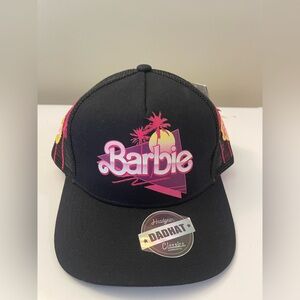 Barbie Black SnapBack Hat with Pink Logo